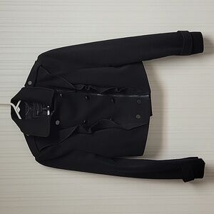 BCBG MAXAZRIA  sz medium black zip moto jacket. FAY new with tags